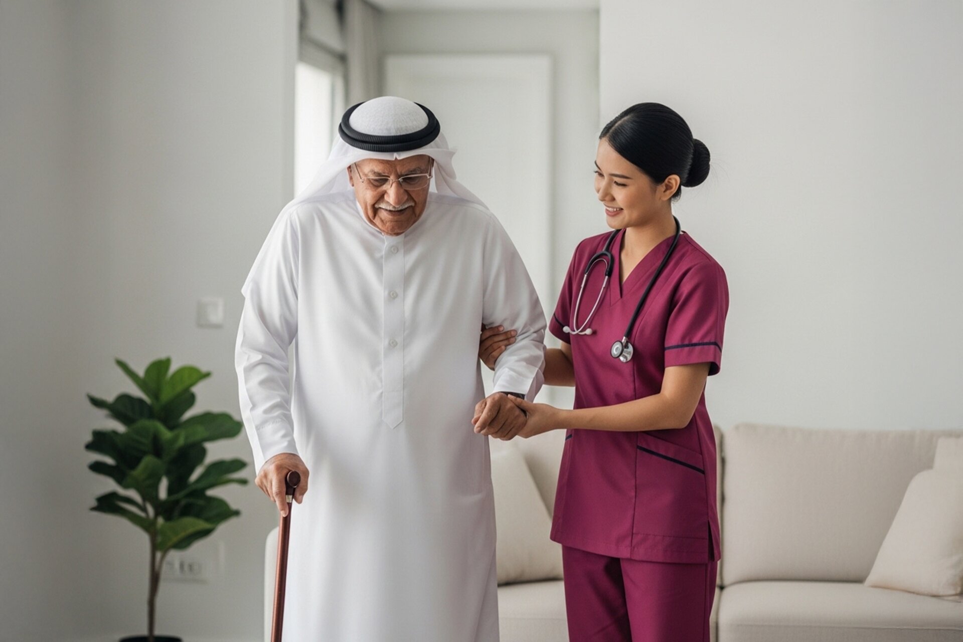 elders and seniors home care services in qatar